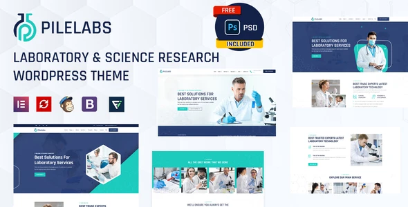 Pilelabs – Laboratory & Science Research WordPress Theme