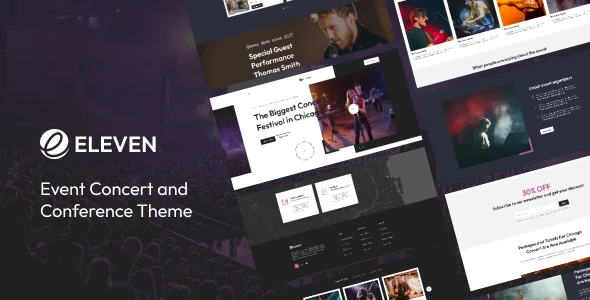 Eleven – Music Concert Event WordPress Theme