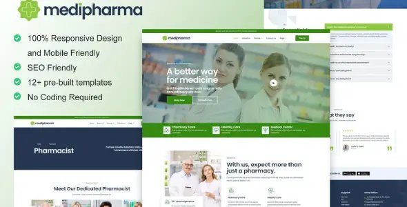 MediPharma – Pharmacy & Medical Elementor Template Kit