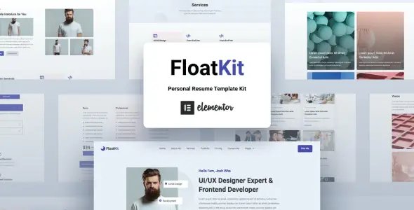 FloatKit – Personal Resume Elementor Template Kit