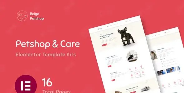 Beige – Pet Shop Woocommerce Elementor Template Kit