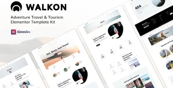 WalkOn – Adventure Travel & Tourism Elementor Template Kit