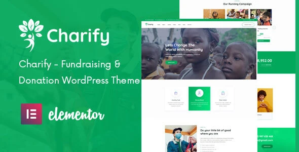Charify – Fundraising & Donation WordPress Theme