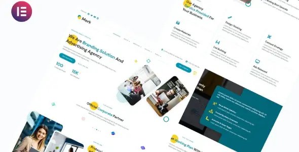Merk – Branding Solution & Advertising Agency Elementor Template Kit