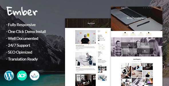 Ember – Digital Marketing Agency WordPress Theme