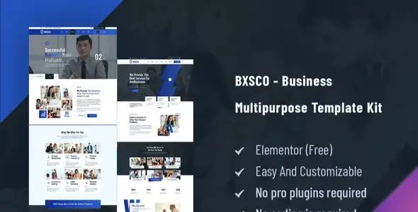 BXSCO – Business Multipurpose Elementor Template Kit