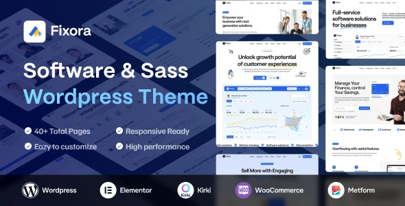 Fixora – SaaS & Startup WordPress Theme