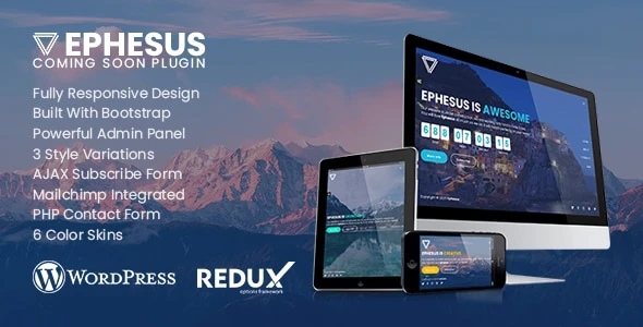 Ephesus – Creative Coming Soon WordPress Plugin