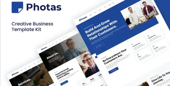 Photas – Email Marketing Company Elementor Template Kit