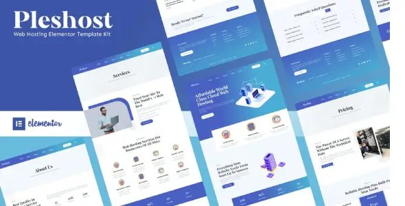 Pleshost – Cloud Web Hosting Elementor Template Kit