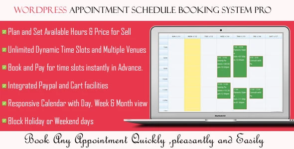 WordPress Appointment Schedule Booking System Pro