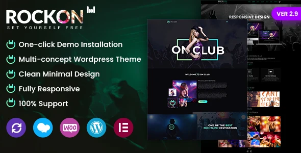 RockON DJ – Music Club & Night Club WordPress Theme