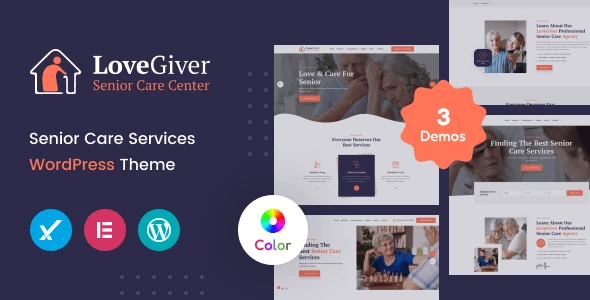 Lovegiver – Senior Care WordPress Theme + RTL