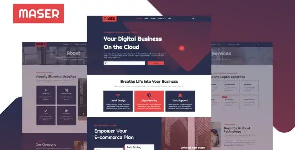 Maser – Web Design Agency Elementor Template Kit