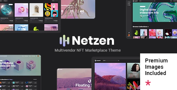 Netzen – Multivendor NFT Marketplace WordPress Theme