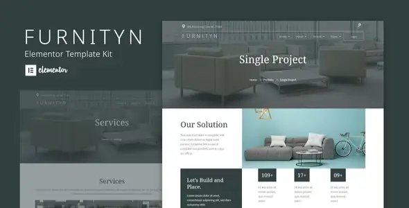 Furnityn – Interior Design Elementor Kit Template